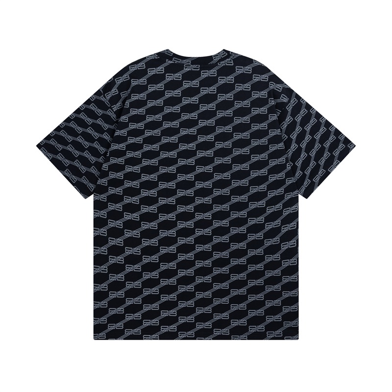 Áo Thun Tay Ngắn Dáng Rộng In LOGO Kiểu Cổ Điển Chất Lượng Cao