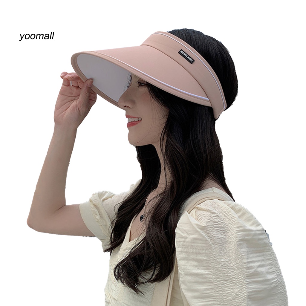 Mũ Lưỡi Trai Hở Chóp Co Giãn In Logo Chữ Thời Trang Cho Nữ