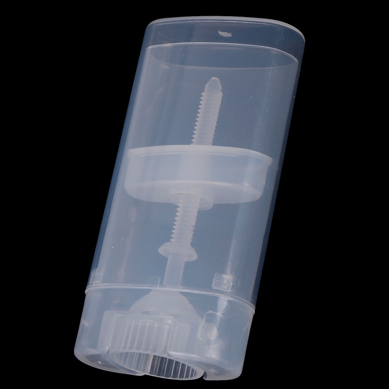 [Dhin] 15ml DIY Clear Empty Oval Flat Tubes Deodorant Lip Balm Containers Empty Bottle COD