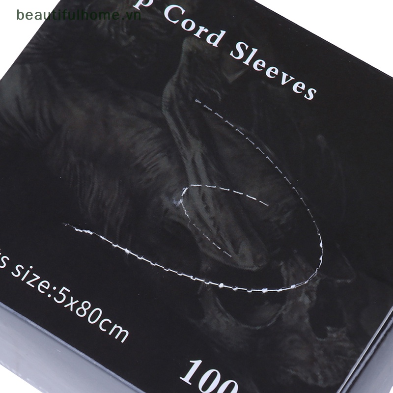 Bộ 100 Túi Đựng Dây Máy Xăm Màu Đen Dùng Một Lần Tiện Dụng