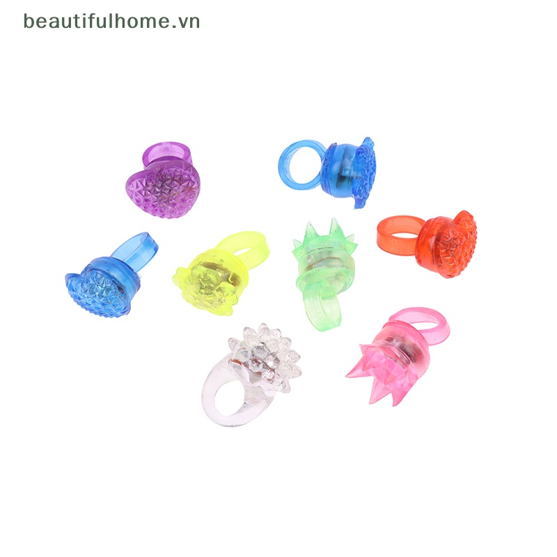 Bộ 5 Nhẫn Đèn LED Phát Sáng Dùng Trang Trí Tiệc Cưới / Lễ Hội