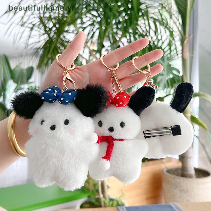 [beautifulhome] Móc Khóa Hình Búp Bê Nhồi Bông Pochacco Plushie Hoạt Hình Dễ Thương [beauty]