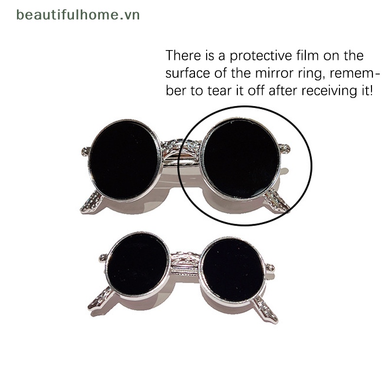 Kẹp Tóc Hình Mắt Kính Bằng Kim Loại Thanh Lịch Sáng Tạo Cho Nữ