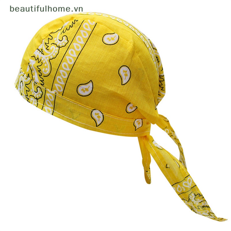 [beautifulhome] Mũ Bandana Cotton In Durag Thời Trang Unisex [beauty]