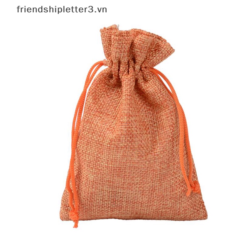 / / Mới / / 10 Túi Dây Rút Bằng Vải Bố Đựng Trang Sức Dành Cho Tiệc Cưới