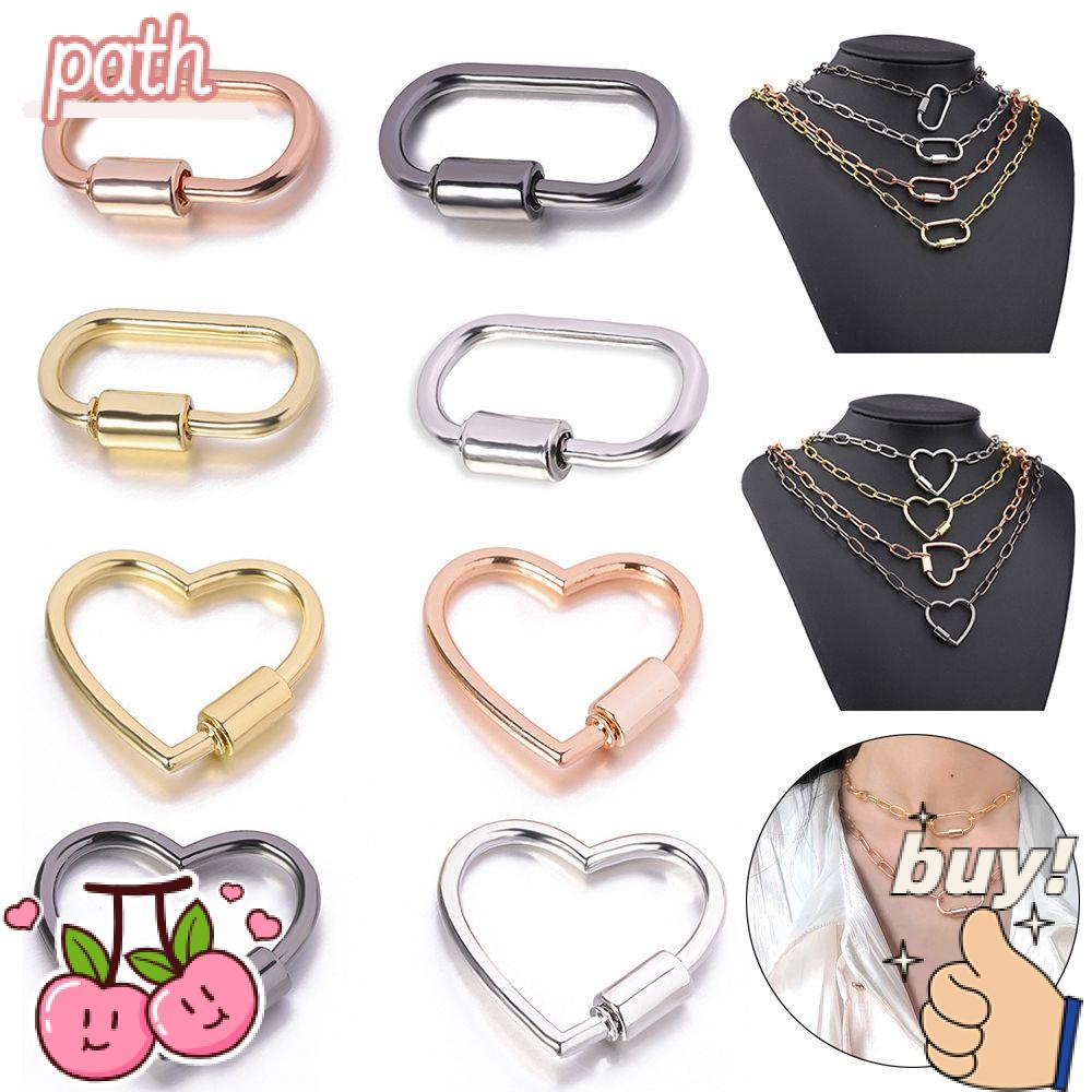 Set 4 Mặt Vòng cổ Thủ Công Bằng Kim Loại Mạ Ốc Vít DIY