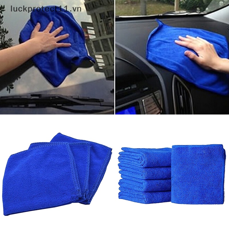# Dây Cáp 3C &amp; NEW 3C # Bộ 5 Khăn Lau Xe Hơi Vải Vi Sợi Màu Xanh Dương Tuyệt Vời
