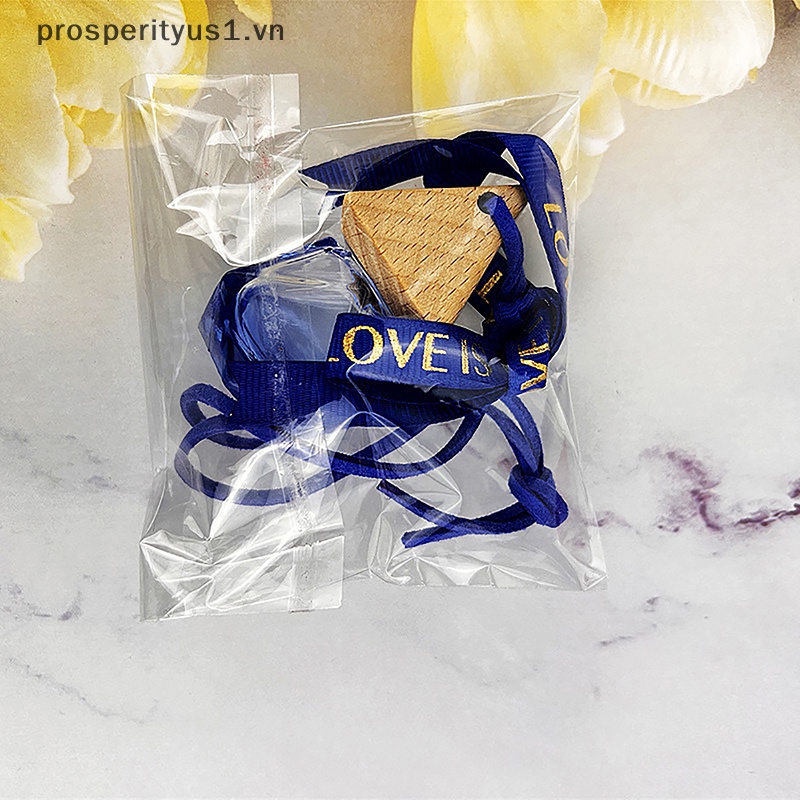 [prosperityus1] Chai Nước Hoa Thủy Tinh 8ml Nắp Tam Giác Màu Kim Cương Cho Xe Hơi