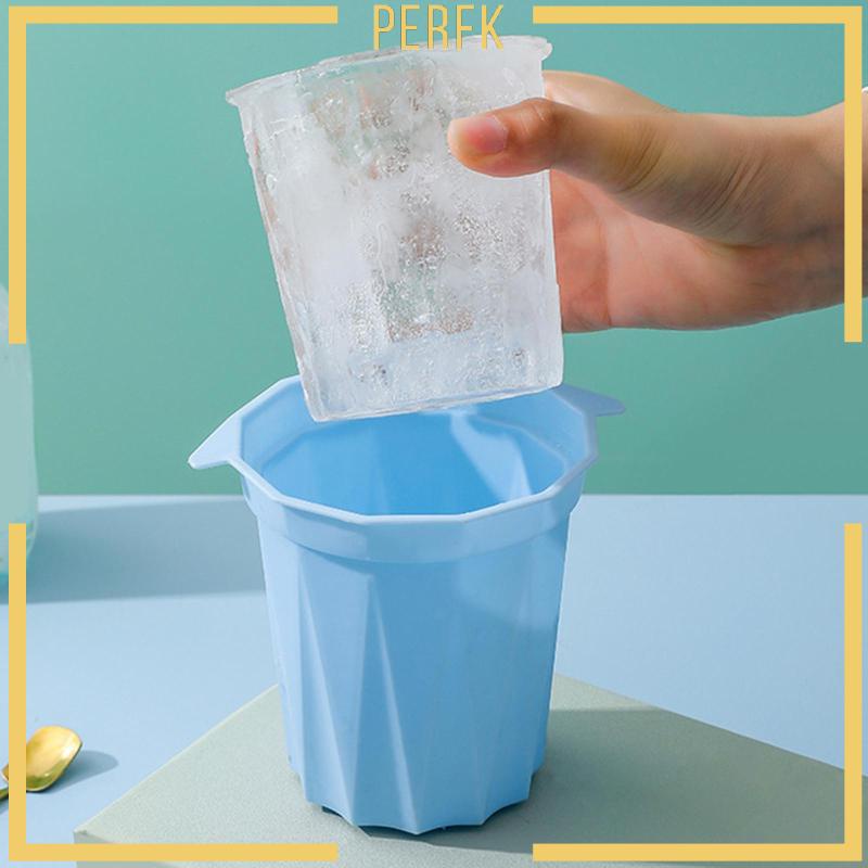 Khay Làm Đá Bằng Silicone Hình Trụ Tiện Dụng Mang Theo Du Lịch Cắm Trại