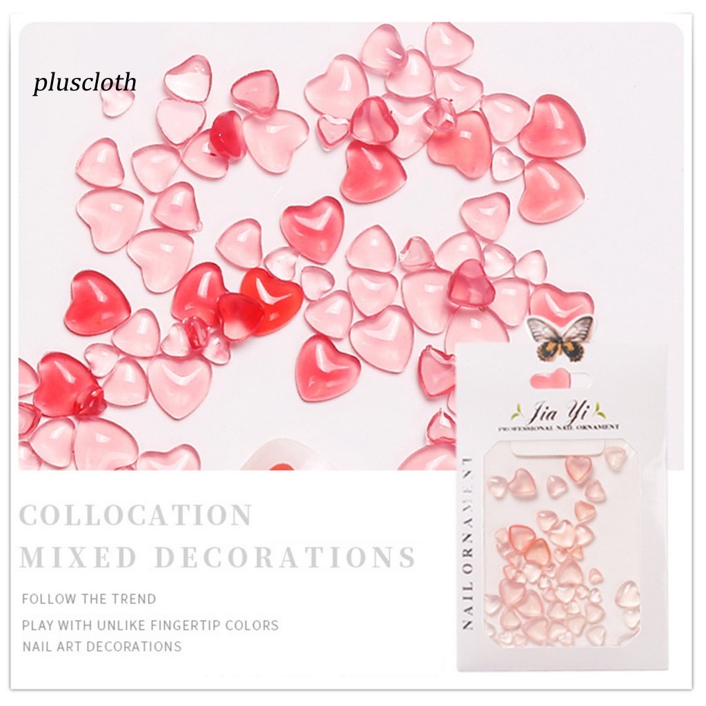 Túi 50 Phụ Kiện 3D Trang Trí Móng Tay Nghệ Thuật Không Phai Màu Chống Trầy Xước