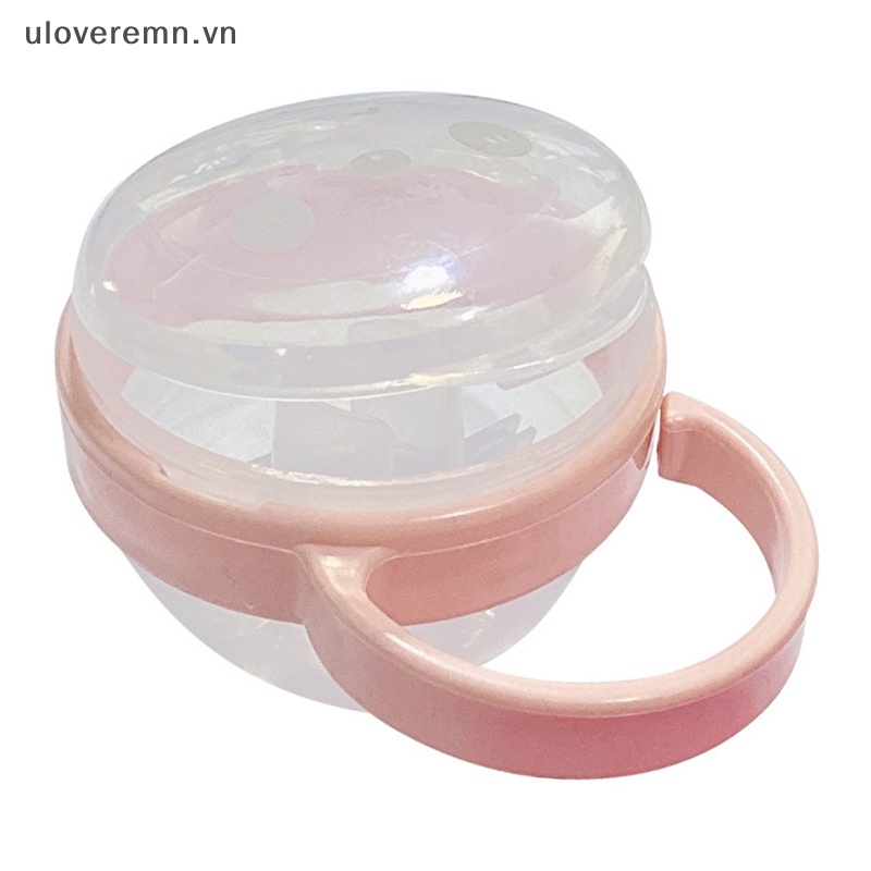 Núm Vú Giả Trong Suốt Chống Bụi Có Tay Cầm Tiện Dụng Cho Bé