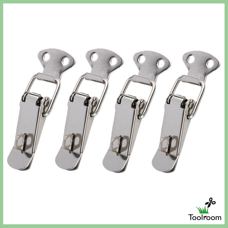 Set 4 Chốt Lò Xo Mini Bằng Thép Không Gỉ Chuyên Dụng Cho Hộp Nội Thất Trong Nhà