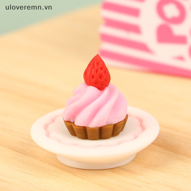 1 Ly Bánh Cupcake Mini Tỉ Lệ 1: 12 Cho Nhà Búp Bê