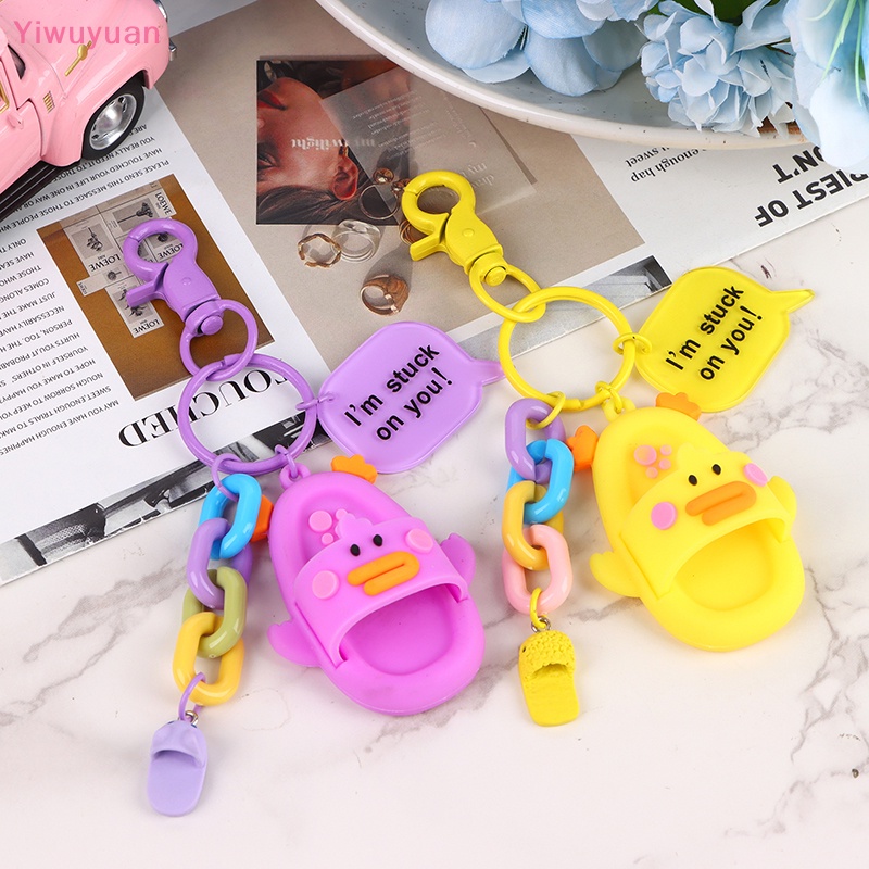 < Yiwuyuan > Móc Chìa Khóa Hình Búp Bê Hoạt Hình Dễ Thương Trang Trí Ba Lô / Ô Tô
