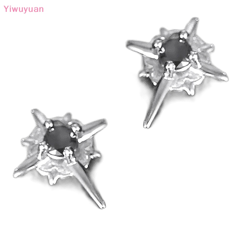 < Yiwuyuan > Bông Tai Nam Châm Hình Ngôi Sao Pha Lê Phong Cách Harajuku Hàn Quốc Thời Trang Cho Nữ