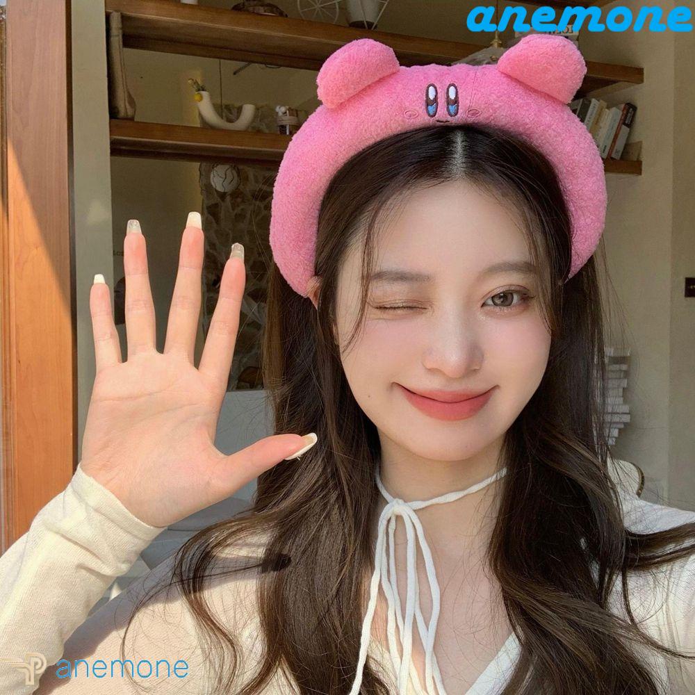 Băng Đô Cài Tóc Bằng Mút Dày Dặn Họa Tiết Hoạt Hình Kirby Ngọt Ngào Cho Nữ