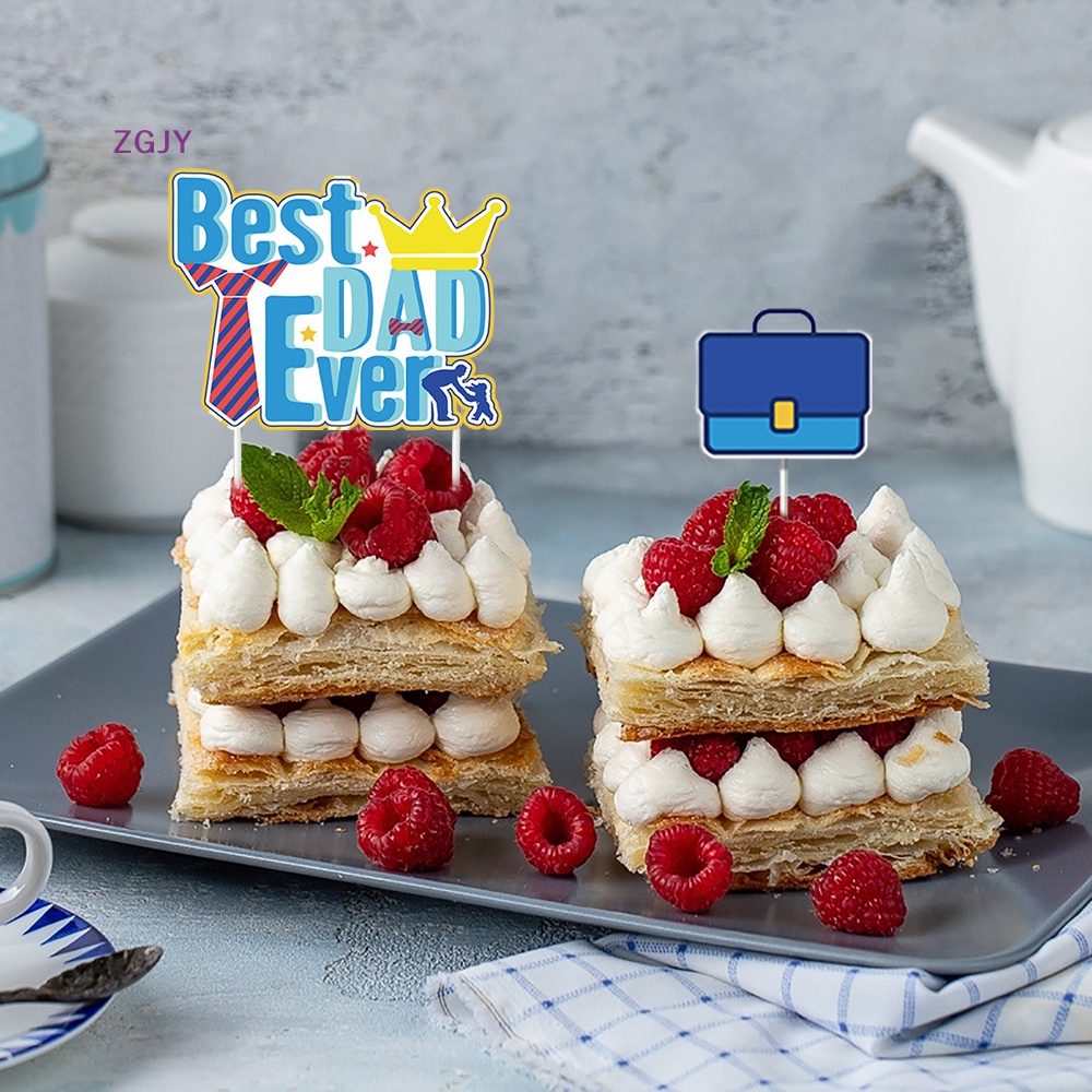 Set 37 Phụ Kiện Trang Trí Bánh Kem Ngày Của Cha Mới