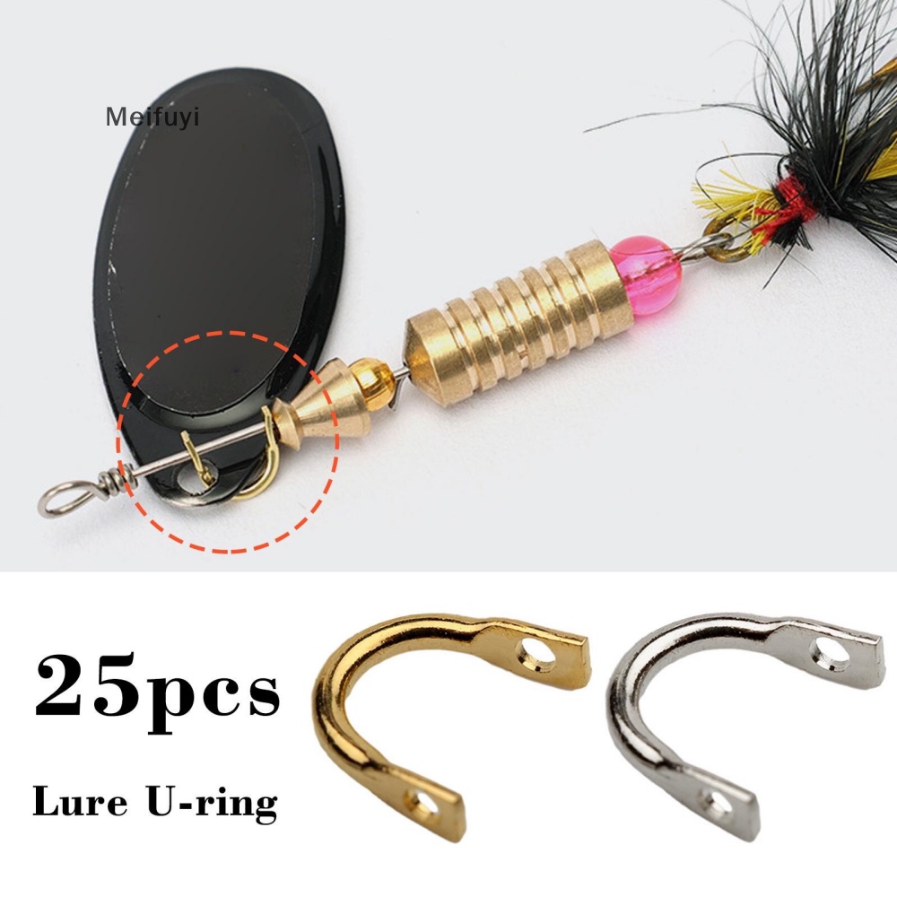 [Meifuyi] Bộ 25 Dụng Cụ Câu Cá Quay Dễ Dàng Bằng Đồng Thau Clevis