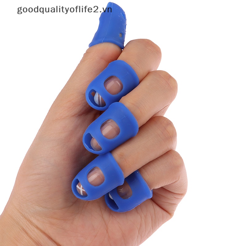 Bộ 5 Miếng Silicone Bọc Bảo Vệ Ngón Tay Khi Chơi Đàn Guitar / Ukulele