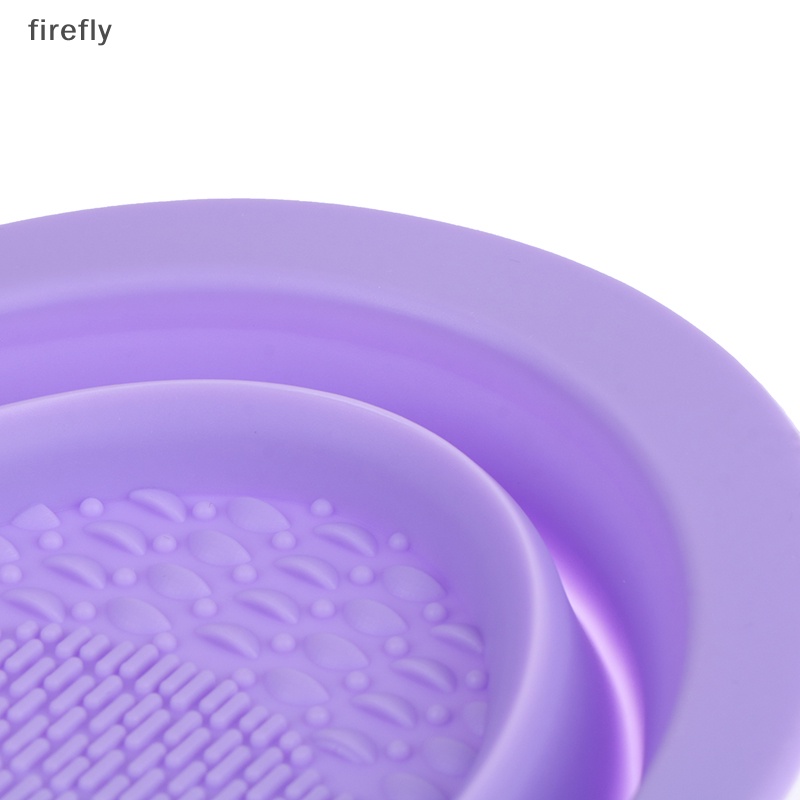 Dụng Cụ Vệ Sinh Cọ Trang Điểm Bằng Silicone Gấp Gọn Tiện Lợi