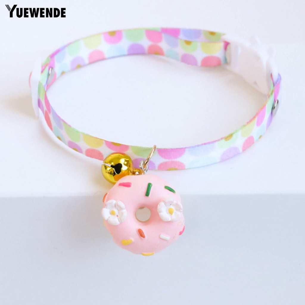 Vòng Cổ Hình Bánh Donut Có Thể Điều Chỉnh Cho Thú Cưng