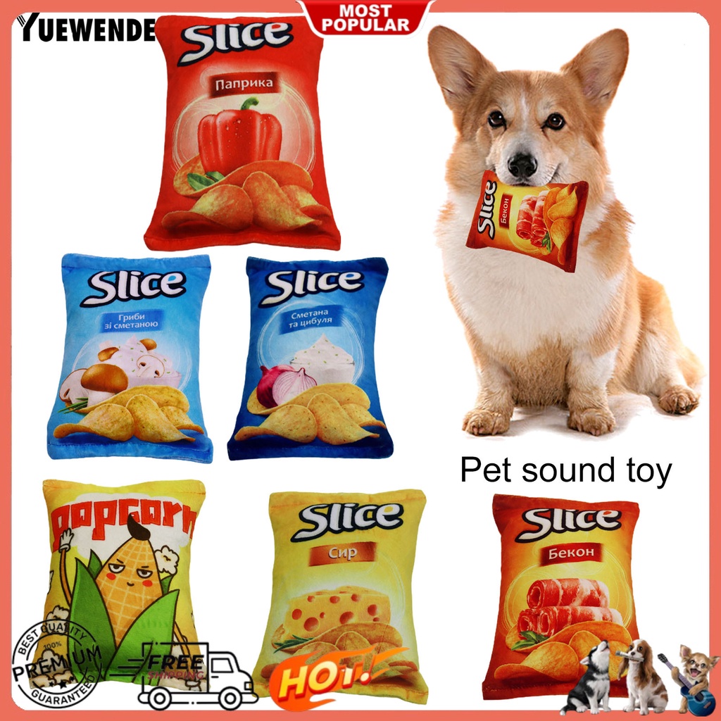 Đồ Chơi Mềm Chống Cắn Phát Ra Âm Thanh Hình Khoai Tây Chiên Cho Thú Cưng