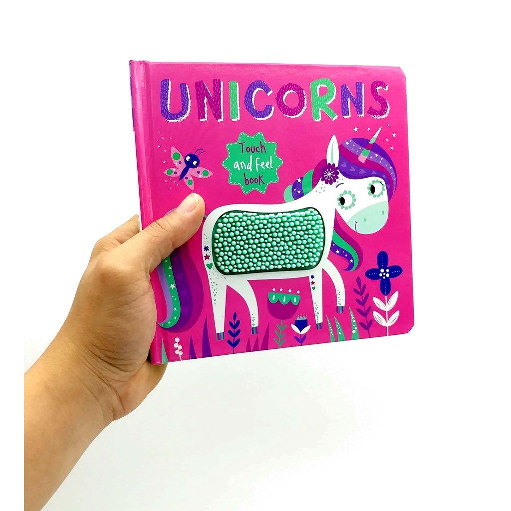 Touch And Feel Silicon Board Book - Unicorns