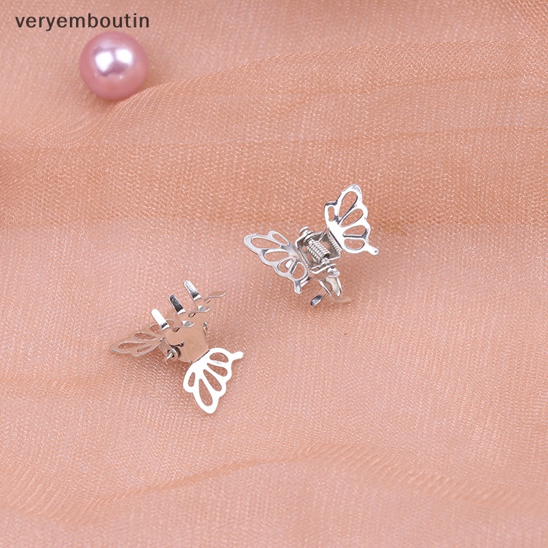 Set 5 Kẹp Bướm Mini Bằng Kim Loại Màu Sắc Thời Trang Dành Cho Nữ