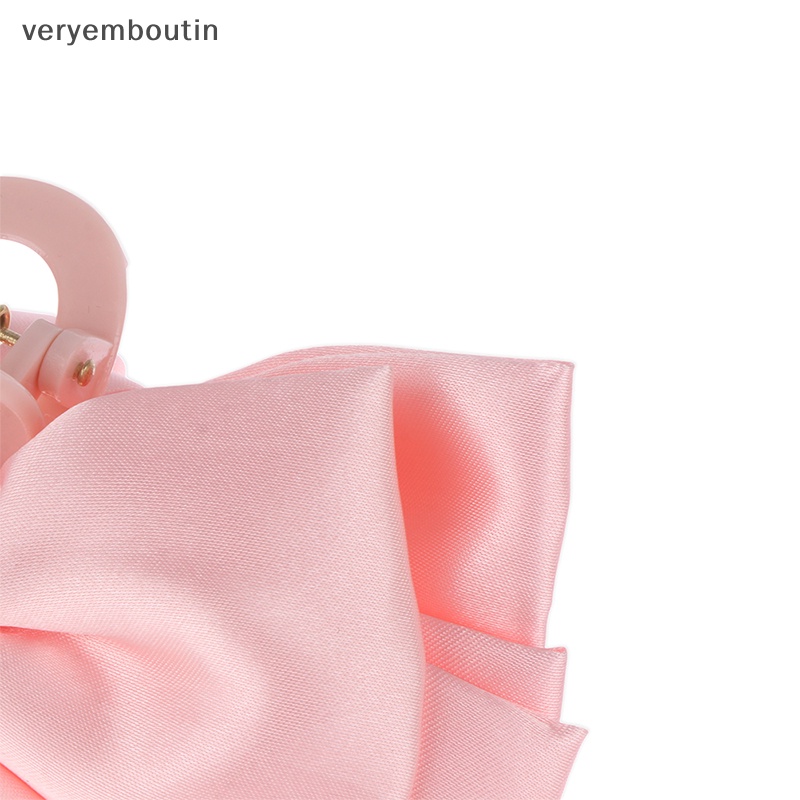 Kẹp Tóc Nơ Lớn Bằng Kim Loại Hai Mặt Thời Trang Hàn Quốc n