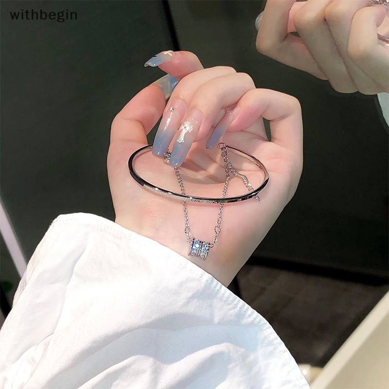 Vòng Đeo Tay Hai Tầng Dạng Chuỗi Xích Nhỏ Nhắn Dễ Phối Đồ Ngọt Ngào Cho Nữ