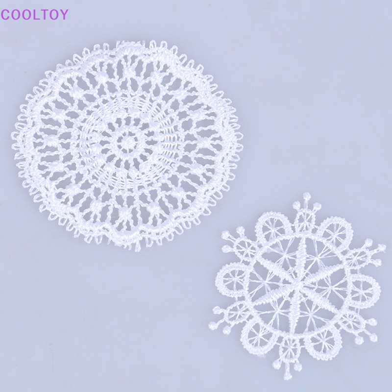 Cooltoy Bàn Ăn Màu Trắng mini Tỉ Lệ 1: 12 Trang Trí Nhà Búp Bê