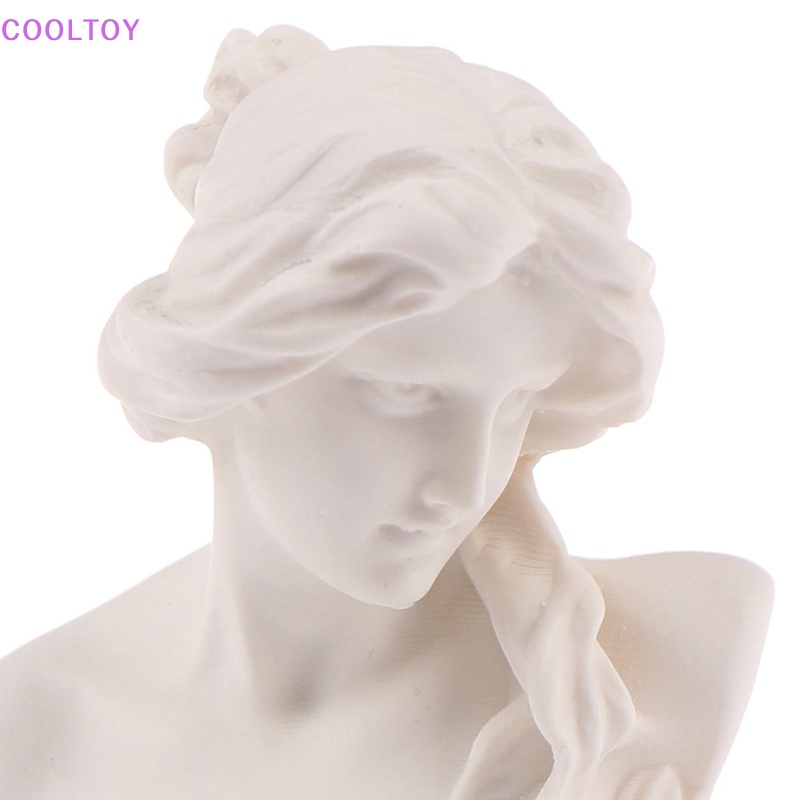 1 Mô Hình Tượng Điêu Khắc Bằng Nhựa Resin Trắng Trang Trí Nhà Búp Bê