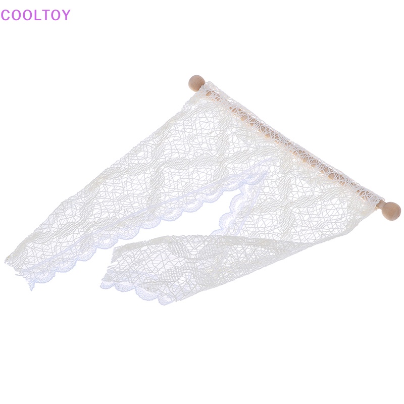 Cooltoy Rèm Cửa Kèm Thanh Treo Tỉ Lệ 1: 12 Trang Trí Nhà Búp Bê