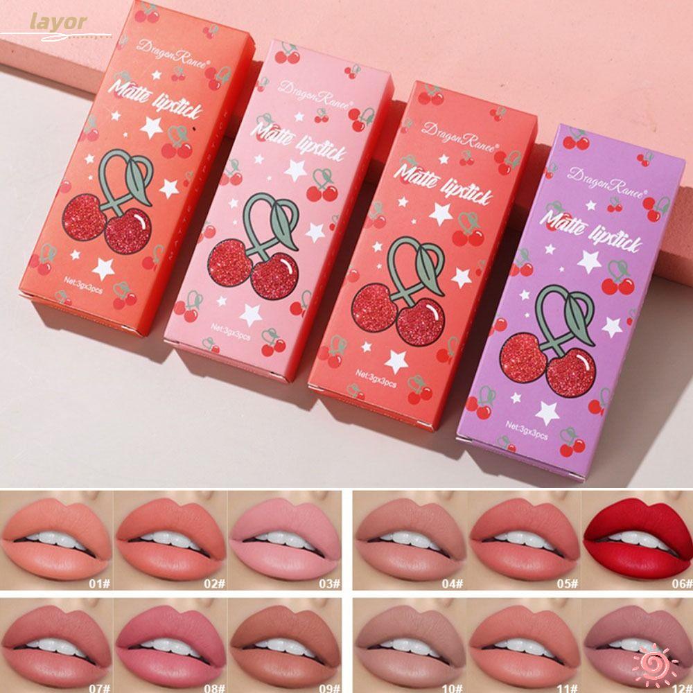 Set 3 Son Kem Nhung Mịn Kháng Nước Không Dính Cốc