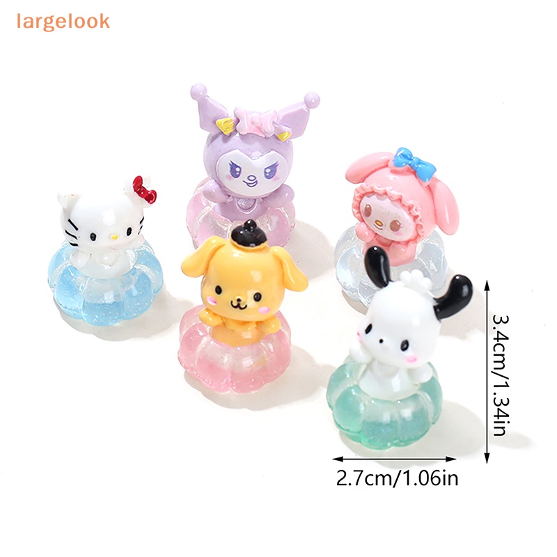 1 Đồ trang trí Búp Bê Hoạt Hình Mini Bằng Nhựa Phát Quang Dùng Để Trang Trí