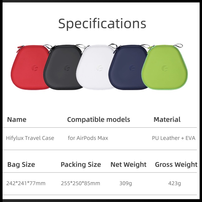 Vỏ Bảo Vệ Hộp Sạc Tai Nghe Airpods Max Bằng Da Chống Thấm Nước