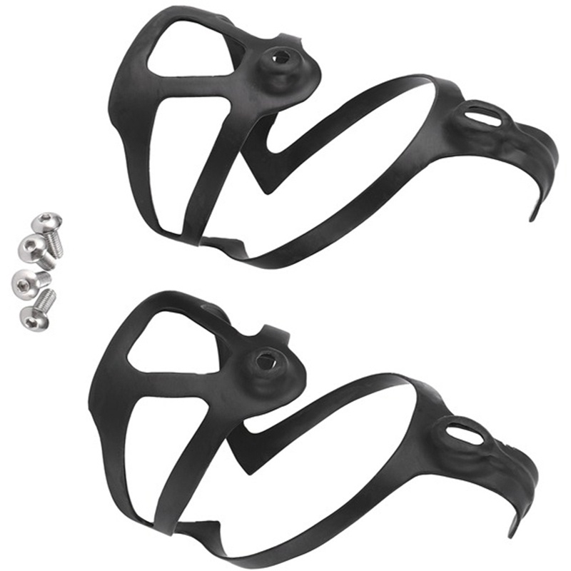 Bộ 2 Khung Gắn Bình Nước Bằng Sợi Carbon Màu Đen Cho Xe Đạp Leo Núi