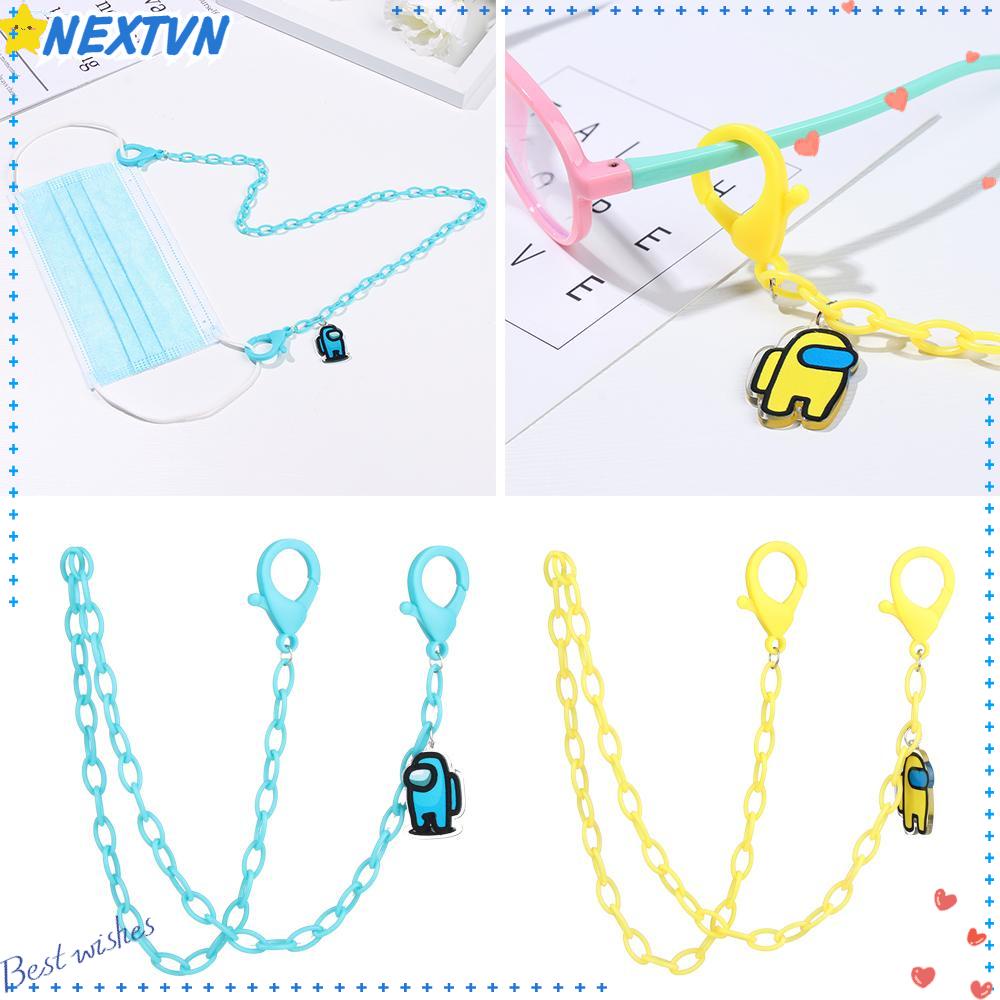 Dây Đeo Mặt Acrylic Chống Thất Lạc Hình Sói Hoạt Hình Đáng Yêu