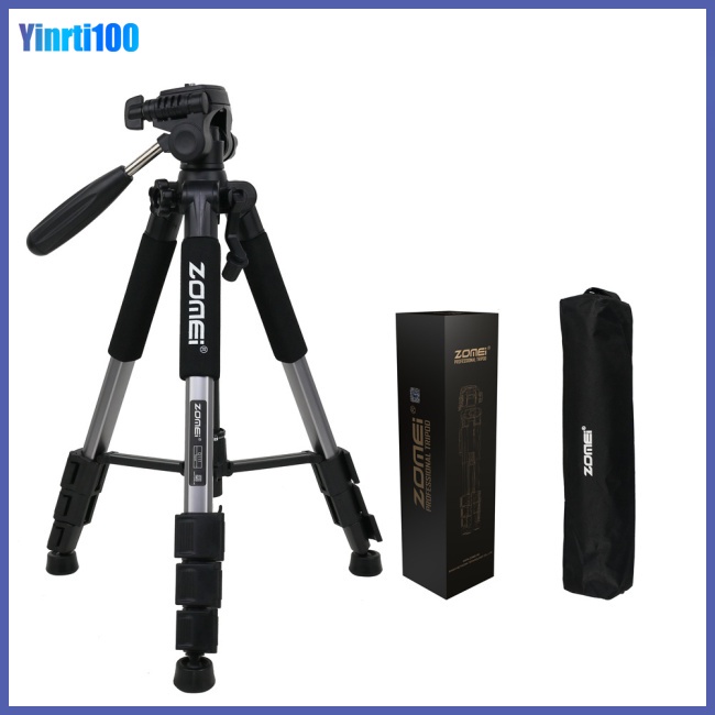 Giá Đỡ Ba Chân Bằng Nhôm Chuyên Nghiệp Yinrti Zomei Q111 Cho Máy Ảnh Kỹ Thuật Số Dslr