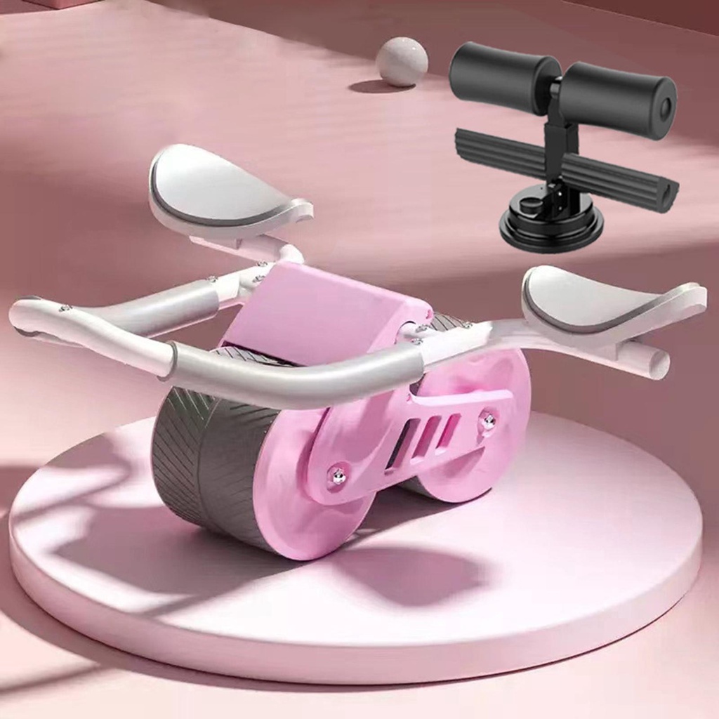 (runbu) Dụng Cụ Lăn Tập Cơ Bụng Tự Động Đàn Hồi Hình Tam Giác