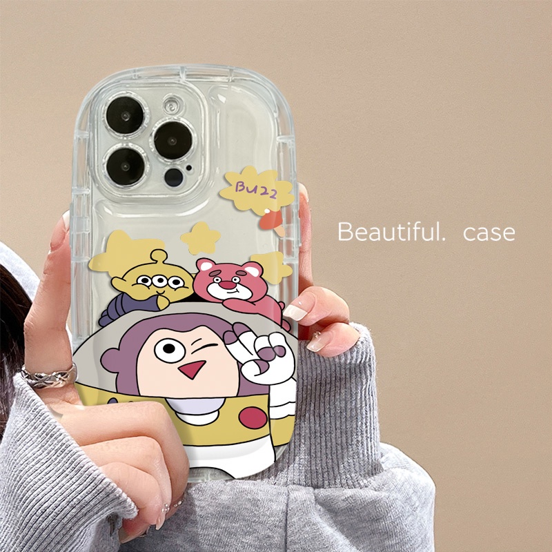 Ốp Điện Thoại Silicon Trong Suốt Họa Tiết Hoạt Hình Dễ Thương Chống Sốc Cho IPhone 14 13 12 11 Pro Max 7 + 8 Plus XS X XR