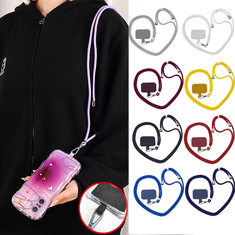 [Featured] Giá Đỡ Điện Thoại Dài / Kẹp Lưng Tùy Chỉnh / Dây Treo Điện Thoại Thông Minh Chống Thất Lạc Có Thẻ / Dây Đeo Có Thể Tháo Rờ