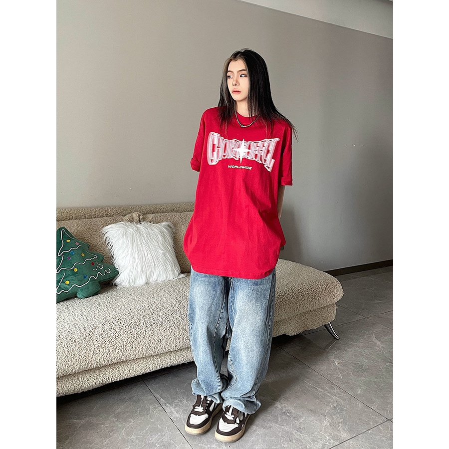 Áo Thun Tay Ngắn Cổ Tròn In Chữ Phantom 250G Chất Liệu Cotton Nguyên Chất Thời Trang Cho Nam Và Nữ