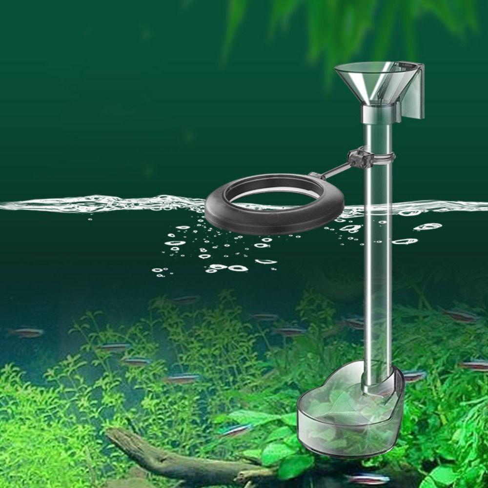 Hubert Dụng Cụ Đựng Thức Ăn Bằng Nhựa Trong Suốt Có Thể Tháo Rời Kèm Muỗng Và Đĩa Đựng Tôm Cho Bể Cá