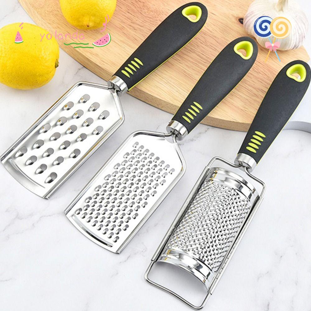 Bộ 3 Dụng Cụ Bào Phô Mai Với Tay Cầm Kim Loại Mềm Mại Tiện Dụng Cho Nhà Bếp