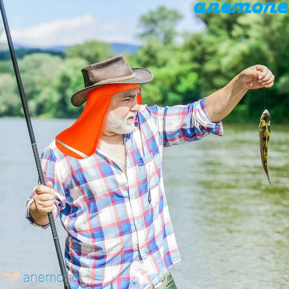 Mũ Rộng Vành Che Nắng Kẻ Sọc Phản Quang Có Tấm Che Cổ Cho Nam Và Nữ