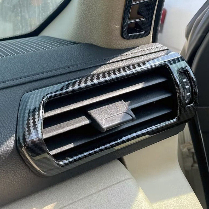 Khung Viền Trang Trí Lỗ Thông Gió Trước Bằng ABS Sợi Carbon Cho Toyota Land Cruiser J300 LC300 2022 2023