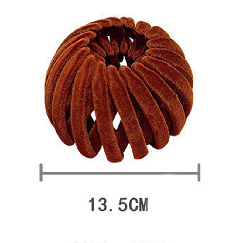 Ygt Kẹp Tóc Đuôi Ngựa Bằng Nhung Màu Trơn Xinh Xắn Cho Nữ