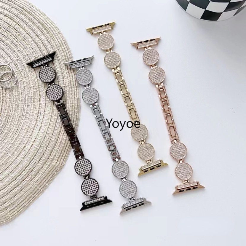 Dây Đeo Đồng Hồ Bằng Kim Loại 49mm 40mm 45mm 44mm 41mm 42mm 38mm Cho iwatch Series 8 / 7 SE 6 / 5 / 4