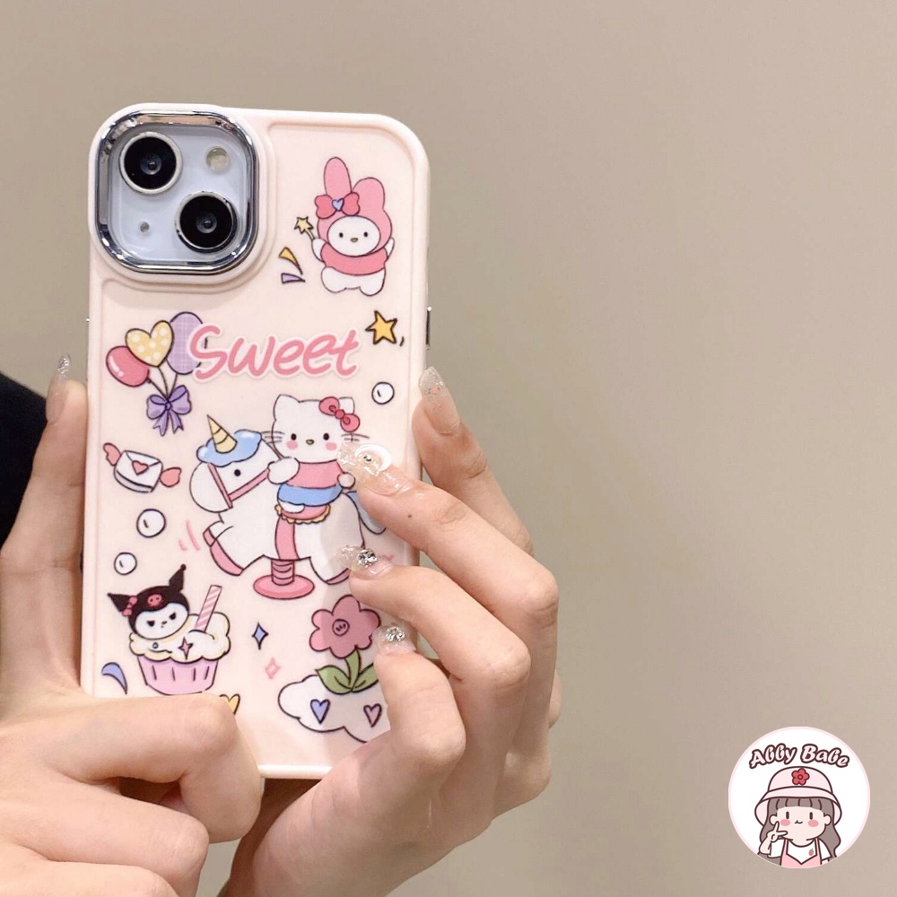 Ốp Điện Thoại TPU Mềm Bóng Chống Bẩn Chống Va Đập In Hình Melody Kuromi Cho IPhone 14 Pro Max 11 12 Pro Max X XS 7Plus
